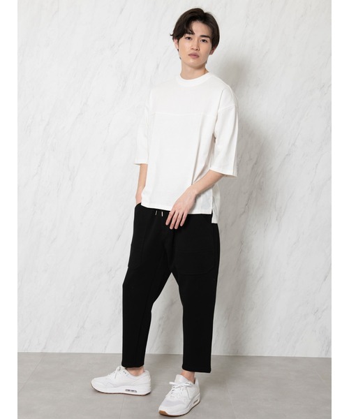 COTORICA（コトリカ）の「グラフィックBIG 7部袖TEE（Tシャツ/カットソー・メンズ・オフホワイト/ネイビー/ベージュ・MEDIUM/LARGE）」の18枚目の写真