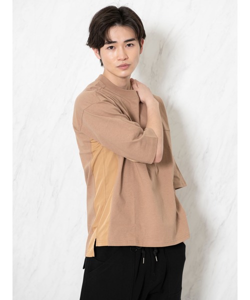 COTORICA（コトリカ）の「グラフィックBIG 7部袖TEE（Tシャツ/カットソー・メンズ・オフホワイト/ネイビー/ベージュ・MEDIUM/LARGE）」の19枚目の写真