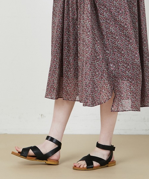 ADIEU TRISTESSE（アデュートリステス）の「クロスサンダル（サンダル・レディース・ブラック/レッド系その他・M/L）」の5枚目の写真