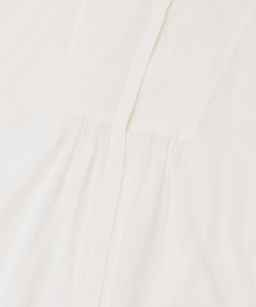 siiwa（シーワ）の「siiwa　コットンシルクバンドカラーシャツ（シャツ/ブラウス・レディース・ホワイト/グレー・ONE）」の10枚目の写真