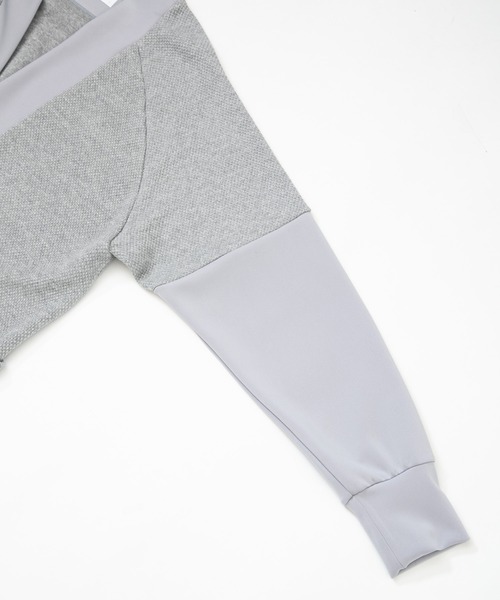 OURET（オーレット）の「OURET/オーレット/ローゲージストレッチ カノコラウンドカーディガン/2021-2022 AUTUMN&WINTER EXHIBITION 先行受注（カーディガン/ボレロ・メンズ・ブラック/グレー・1/2/3）」の8枚目の写真