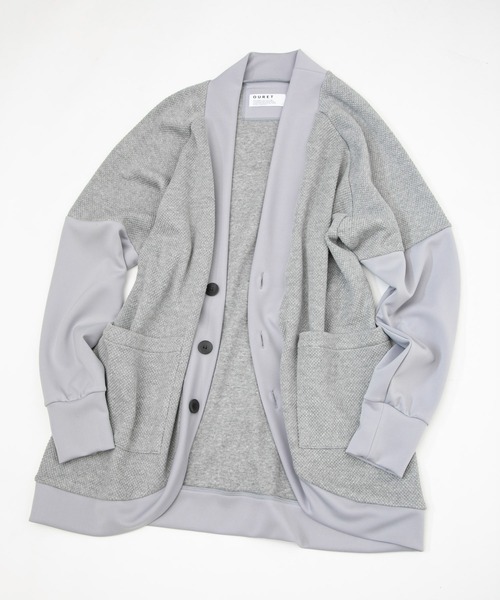 OURET（オーレット）の「OURET/オーレット/ローゲージストレッチ カノコラウンドカーディガン/2021-2022 AUTUMN&WINTER EXHIBITION 先行受注（カーディガン/ボレロ・メンズ・ブラック/グレー・1/2/3）」の12枚目の写真
