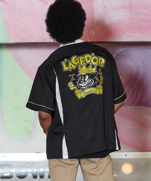 UNPERFECT（アンパーフェクト）の「[WEB限定]UNPERFECT MOCTARコラボボーリングシャツ（シャツ/ブラウス・メンズ・ホワイト/ブラック・4/3）」の2枚目の写真