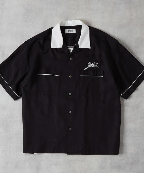 UNPERFECT（アンパーフェクト）の「[WEB限定]UNPERFECT MOCTARコラボボーリングシャツ（シャツ/ブラウス・メンズ・ホワイト/ブラック・4/3）」の3枚目の写真