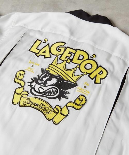 UNPERFECT（アンパーフェクト）の「[WEB限定]UNPERFECT MOCTARコラボボーリングシャツ（シャツ/ブラウス・メンズ・ホワイト/ブラック・4/3）」の10枚目の写真