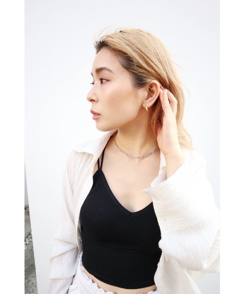 FIG&VIPER(フィグアンドバイパー)の「スモールフープピアス(ピアス(両耳用)・レディース・シルバー/ゴールド・FREE)」の6枚目の写真