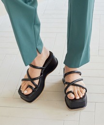 KOBE LETTUCE | プラットフォームナローストリングサンダル(サンダル)