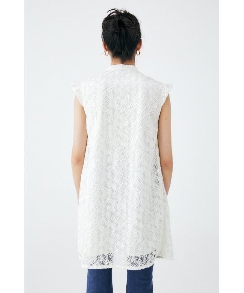 MOUSSY(マウジー)の「LACE FLARE MINI ドレス(ワンピース・レディース・ライトカーキ/ブラック/アイボリー・1/2)」の7枚目の写真