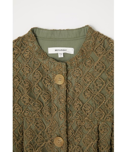 MOUSSY(マウジー)の「LACE FLARE MINI ドレス(ワンピース・レディース・ライトカーキ/ブラック/アイボリー・1/2)」の15枚目の写真