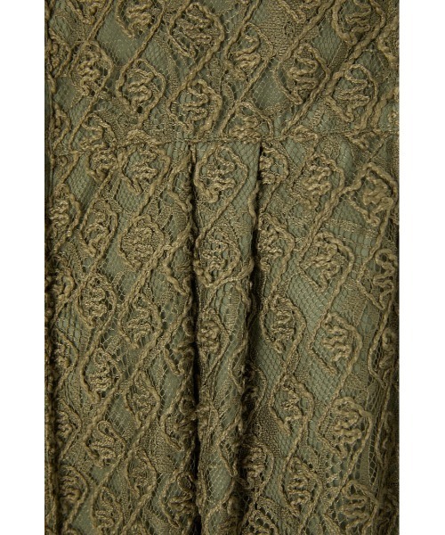 MOUSSY(マウジー)の「LACE FLARE MINI ドレス(ワンピース・レディース・ライトカーキ/ブラック/アイボリー・1/2)」の5枚目の写真