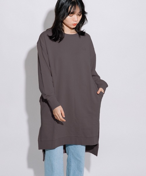 胸刺繍サイドスリットワンピース ワンピース Fruit Of ワンピース Loom The Of Loom フルーツオブザルーム のファッション