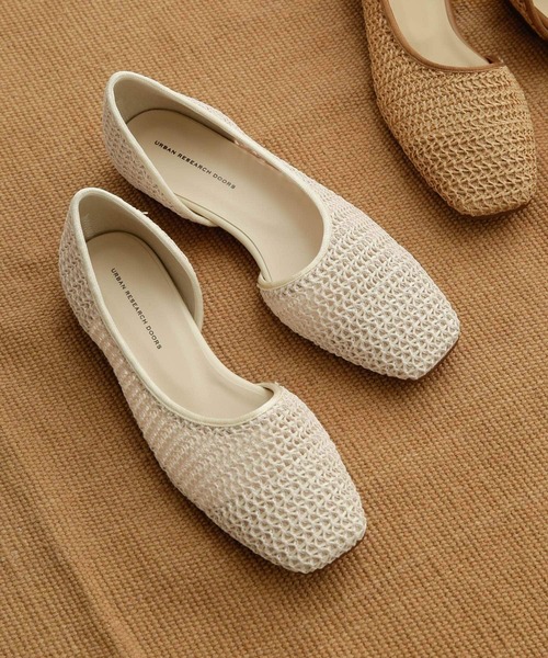 【WEB限定】メッシュフラットシューズ