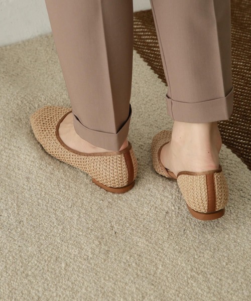 URBAN RESEARCH DOORS（アーバンリサーチドアーズ）の「【WEB限定】メッシュフラットシューズ（サンダル・レディース・アイボリー/キャメル・38/36/37）」の5枚目の写真