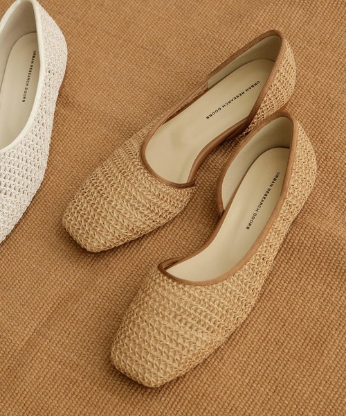 URBAN RESEARCH DOORS（アーバンリサーチドアーズ）の「【WEB限定】メッシュフラットシューズ（サンダル・レディース・アイボリー/キャメル・38/36/37）」の13枚目の写真