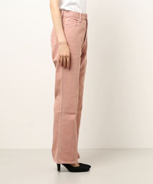 LAGUA GEM（ラグアジェム）の「NARCISSUS LOOSE FLARE DENIM（デニムパンツ・レディース・オレンジ系その他/ライトイエロー/オフホワイト・22inch/24inch/25inch/26inch/23inch）」の18枚目の写真