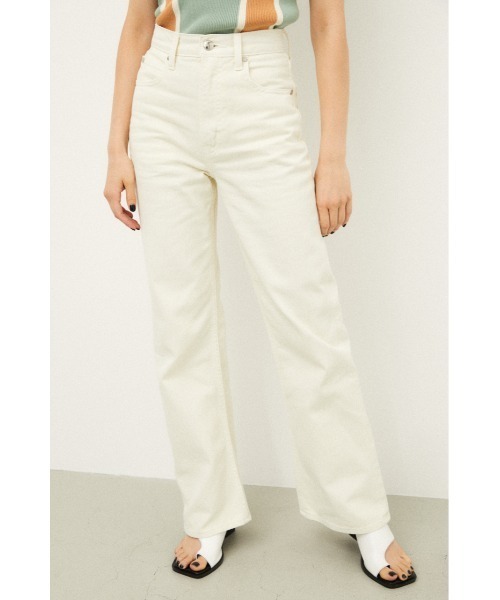 LAGUA GEM（ラグアジェム）の「NARCISSUS LOOSE FLARE DENIM（デニムパンツ・レディース・オレンジ系その他/ライトイエロー/オフホワイト・22inch/24inch/25inch/26inch/23inch）」の22枚目の写真