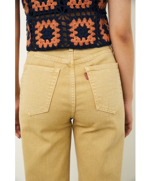 LAGUA GEM（ラグアジェム）の「NARCISSUS LOOSE FLARE DENIM（デニムパンツ・レディース・オレンジ系その他/ライトイエロー/オフホワイト・22inch/24inch/25inch/26inch/23inch）」の5枚目の写真