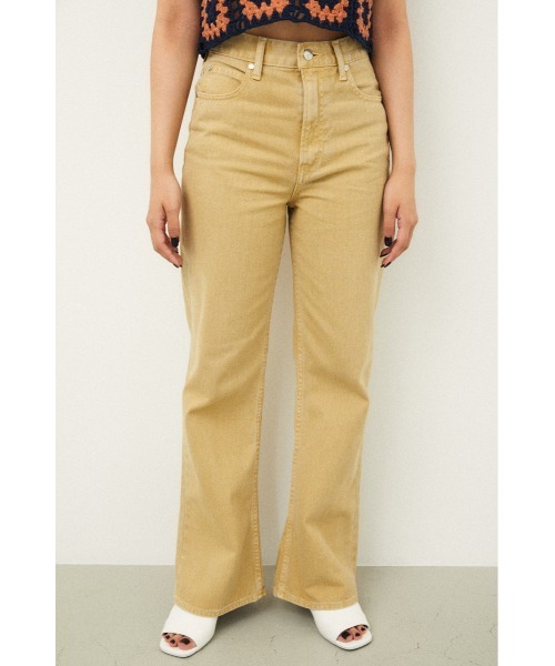 LAGUA GEM（ラグアジェム）の「NARCISSUS LOOSE FLARE DENIM（デニムパンツ・レディース・オレンジ系その他/ライトイエロー/オフホワイト・22inch/24inch/25inch/26inch/23inch）」の8枚目の写真