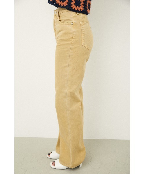 LAGUA GEM（ラグアジェム）の「NARCISSUS LOOSE FLARE DENIM（デニムパンツ・レディース・オレンジ系その他/ライトイエロー/オフホワイト・22inch/24inch/25inch/26inch/23inch）」の16枚目の写真