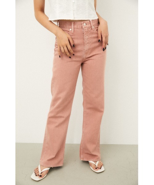 LAGUA GEM（ラグアジェム）の「NARCISSUS LOOSE FLARE DENIM（デニムパンツ・レディース・オレンジ系その他/ライトイエロー/オフホワイト・22inch/24inch/25inch/26inch/23inch）」の9枚目の写真