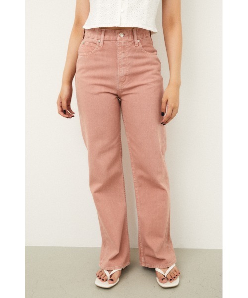 LAGUA GEM（ラグアジェム）の「NARCISSUS LOOSE FLARE DENIM（デニムパンツ・レディース・オレンジ系その他/ライトイエロー/オフホワイト・22inch/24inch/25inch/26inch/23inch）」の17枚目の写真