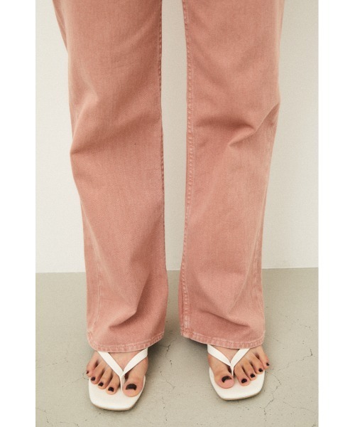 LAGUA GEM（ラグアジェム）の「NARCISSUS LOOSE FLARE DENIM（デニムパンツ・レディース・オレンジ系その他/ライトイエロー/オフホワイト・22inch/24inch/25inch/26inch/23inch）」の21枚目の写真