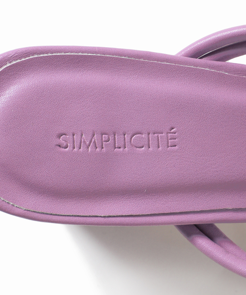 Simplicite（サンプリシテ）の「コードサンダル◆（サンダル・レディース・ホワイト/ブラック/パープル/オレンジ・SMALL/MEDIUM/LARGE）」の5枚目の写真