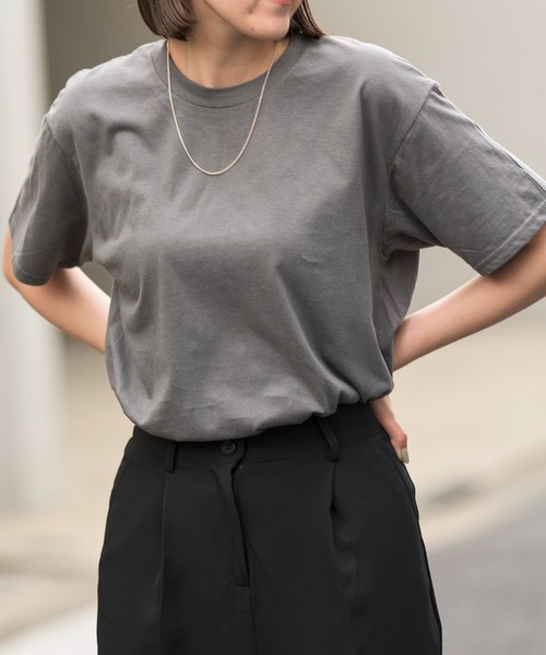 GILDAN(ギルダン)の「【GILDAN】 4.5 oz プレミアムコットン ジャパンスペック Tシャツ 半袖無地T オーバーサイズ GL63000 MURS(Tシャツ/カットソー・メンズ・ブラック/グレー/ホワイト/ネイビー/チャコール/ライトブルー/スカイブルー/ライトピンク/ライトグリーン/グリーン/レッド/バーガンディー/ピンク/ターコイズブルー/ロイヤルブルー/パープル/イエロー/オレンジ・L/XL/M/S)」の21枚目の写真