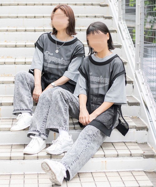 PairPair(ペアペア)の「メッシュレイヤードベスト(ユニセックス)(ベスト・レディース・ホワイト/ブラック・FREE)」の14枚目の写真