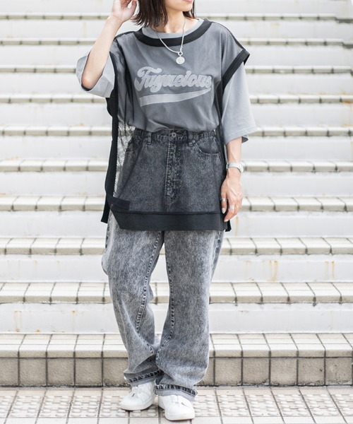 PairPair(ペアペア)の「メッシュレイヤードベスト(ユニセックス)(ベスト・レディース・ホワイト/ブラック・FREE)」の16枚目の写真