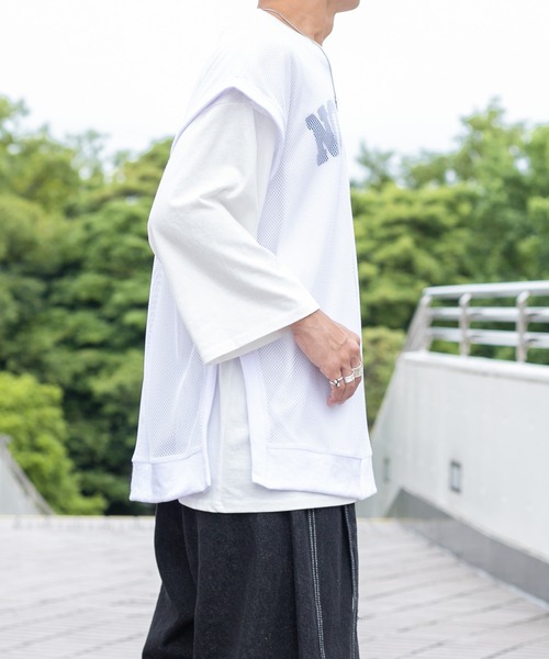 PairPair(ペアペア)の「メッシュレイヤードベスト(ユニセックス)(ベスト・レディース・ホワイト/ブラック・FREE)」の11枚目の写真