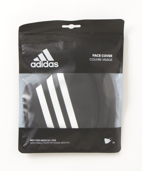 adidas（アディダス）の「フェイスカバー  スリーストライプス 3枚組 [FACE COVER 3-Stripes 3-PACK] アディダス（マスク・メンズ・ブラック×ホワイト・X-LARGE/XXX-LARGE/MEDIUM）」の6枚目の写真