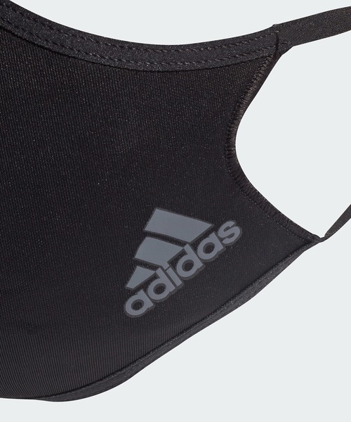 adidas（アディダス）の「フェイスカバー  スリーストライプス 3枚組 [FACE COVER 3-Stripes 3-PACK] アディダス（マスク・メンズ・ブラック×ホワイト・X-LARGE/XXX-LARGE/MEDIUM）」の3枚目の写真