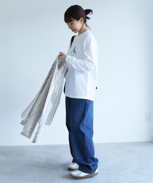 PAR ICI（パーリッシィ）の「【WEB別注カラー】冬野菜プリント ロンT（Tシャツ/カットソー・レディース・オフホワイト/ブラウン/レッド・FREE）」の9枚目の写真