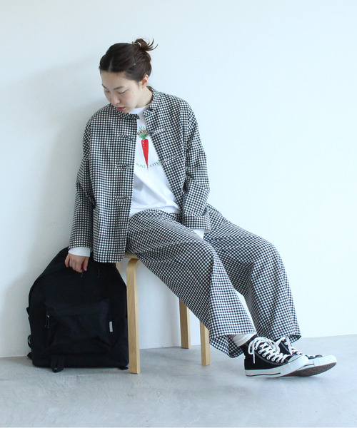 PAR ICI（パーリッシィ）の「【WEB別注カラー】冬野菜プリント ロンT（Tシャツ/カットソー・レディース・オフホワイト/ブラウン/レッド・FREE）」の16枚目の写真