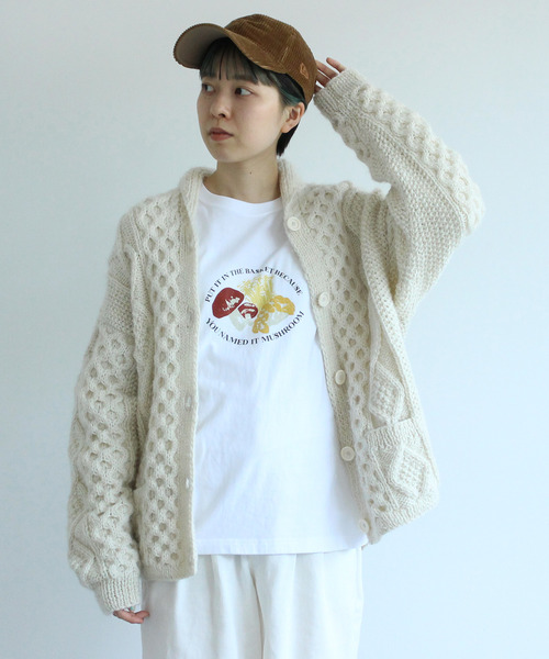 PAR ICI（パーリッシィ）の「【WEB別注カラー】冬野菜プリント ロンT（Tシャツ/カットソー・レディース・オフホワイト/ブラウン/レッド・FREE）」の14枚目の写真