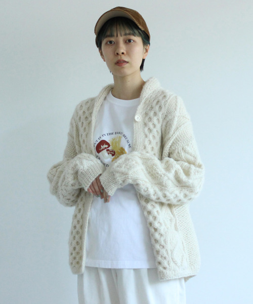 PAR ICI（パーリッシィ）の「【WEB別注カラー】冬野菜プリント ロンT（Tシャツ/カットソー・レディース・オフホワイト/ブラウン/レッド・FREE）」の10枚目の写真