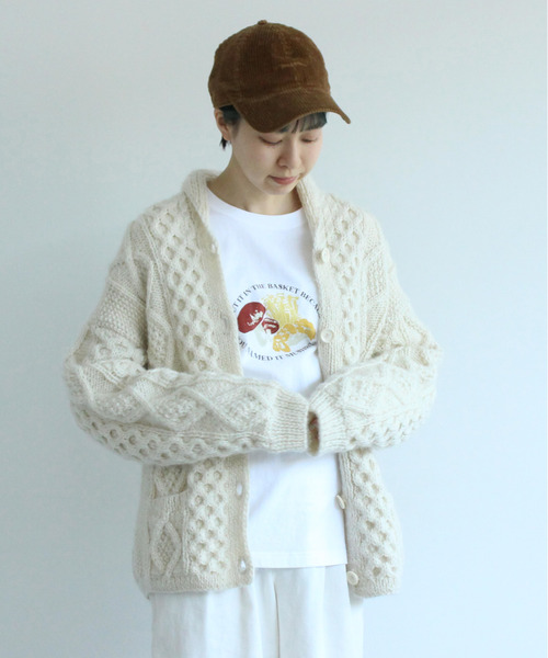 PAR ICI（パーリッシィ）の「【WEB別注カラー】冬野菜プリント ロンT（Tシャツ/カットソー・レディース・オフホワイト/ブラウン/レッド・FREE）」の20枚目の写真