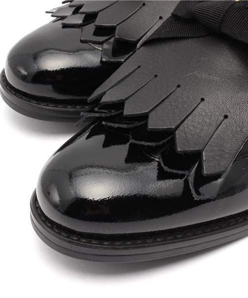 ROSE BUD（ローズバッド）の「【ViVi掲載】(STOKTON)3302 VERNICE SLIP ON TUSSEL LOAFER（ドレスシューズ・レディース・ブラック/ベージュ・38/39/37/36）」の7枚目の写真