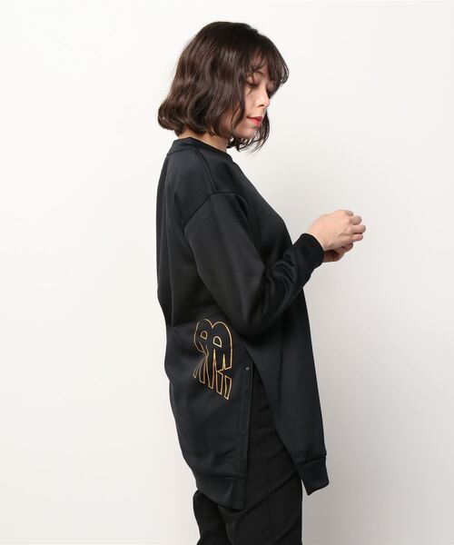 NEW BALANCE（ニューバランス）の「Achiever フリース スウェットシャツ（スウェット・レディース・ブラック/グレー・SMALL/MEDIUM/LARGE/X-LARGE）」の7枚目の写真