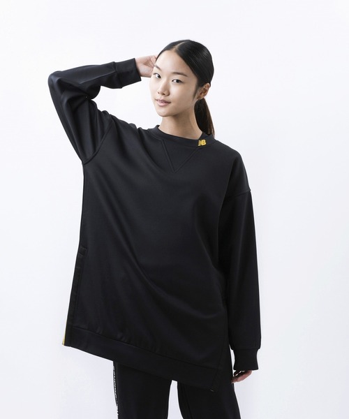 NEW BALANCE（ニューバランス）の「Achiever フリース スウェットシャツ（スウェット・レディース・ブラック/グレー・SMALL/MEDIUM/LARGE/X-LARGE）」の8枚目の写真