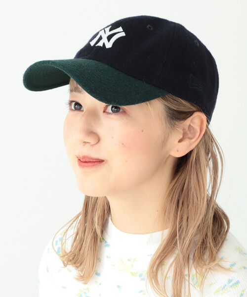 BEAMS BOY(ビームスボーイ)の「NEW ERA × BEAMS BOY / 別注 メルトン ベースボールキャップ(キャップ・レディース・アイボリー/グレー/ネイビー・ONE SIZE)」の7枚目の写真