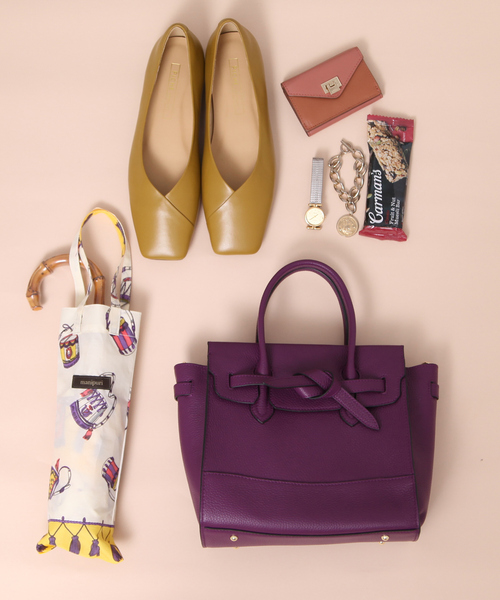 LOWELL things(ロウェル シングス)の「Legacy/レザー2WAYオープントートmini(トートバッグ・レディース・ブラック/グレイッシュブルー/グレー/ブラウン/パープル・フリー)」の5枚目の写真