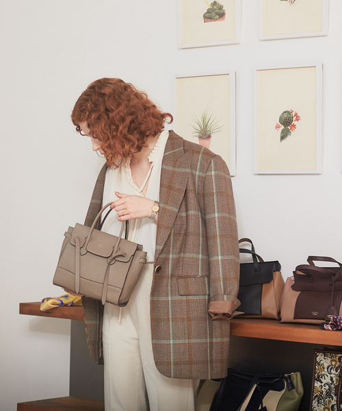 LOWELL things(ロウェル シングス)の「Legacy/レザー2WAYオープントートmini(トートバッグ・レディース・ブラック/グレイッシュブルー/グレー/ブラウン/パープル・フリー)」の6枚目の写真