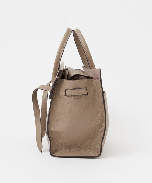 LOWELL things(ロウェル シングス)の「Legacy/レザー2WAYオープントートmini(トートバッグ・レディース・ブラック/グレイッシュブルー/グレー/ブラウン/パープル・フリー)」の8枚目の写真