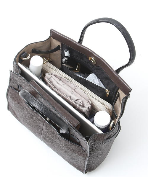 LOWELL things(ロウェル シングス)の「Legacy/レザー2WAYオープントートmini(トートバッグ・レディース・ブラック/グレイッシュブルー/グレー/ブラウン/パープル・フリー)」の16枚目の写真