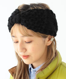 BEAMS BOY / ケーブル編み 2WAY ヘアバンド
