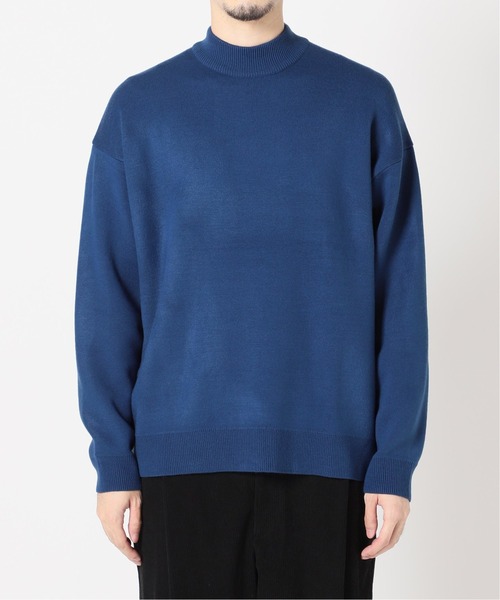 JOURNAL STANDARD relume（ジャーナルスタンダード　レリューム）の「◆sweat-like モックネックニット（ニット/セーター・メンズ・ブルー/ブラック/ナチュラル/パープル/グリーン・M/L）」の14枚目の写真