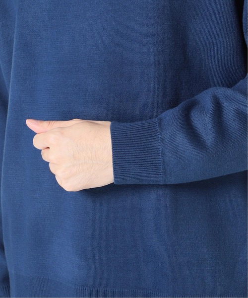 JOURNAL STANDARD relume（ジャーナルスタンダード　レリューム）の「◆sweat-like モックネックニット（ニット/セーター・メンズ・ブルー/ブラック/ナチュラル/パープル/グリーン・M/L）」の20枚目の写真
