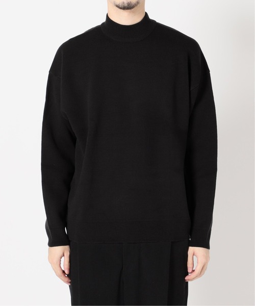 JOURNAL STANDARD relume（ジャーナルスタンダード　レリューム）の「◆sweat-like モックネックニット（ニット/セーター・メンズ・ブルー/ブラック/ナチュラル/パープル/グリーン・M/L）」の22枚目の写真